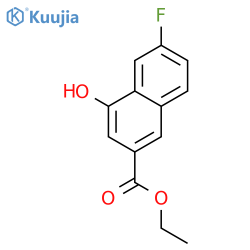 Ethyl 6-fluoro-4-hydroxy-2-naphthoate structure