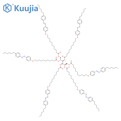 1,2,3,4,5,6-Hexa-O-[11-[4-(4-hexylphenylazo)phenoxy]undecanoyl]-D-mannitol structure