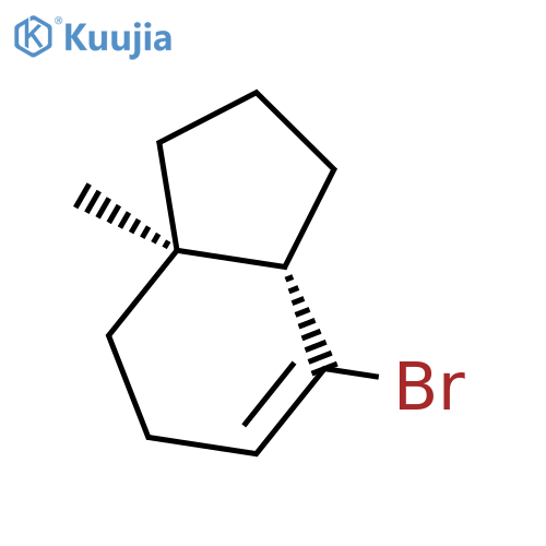 1H-Indene, 7-bromo-2,3,3a,4,5,7a-hexahydro-3a-methyl-, trans- structure