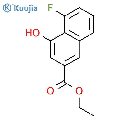 2-Naphthalenecarboxylic acid, 5-fluoro-4-hydroxy-, ethyl ester structure