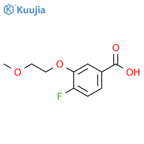 Benzoic acid, 4-fluoro-3-(2-methoxyethoxy)- structure