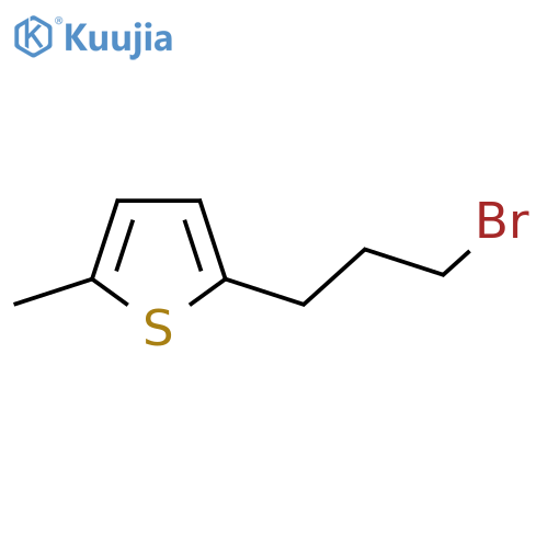 2-(3-bromopropyl)-5-methylthiophene structure