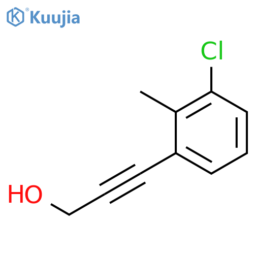 3-(3-chloro-2-methylphenyl)prop-2-yn-1-ol structure