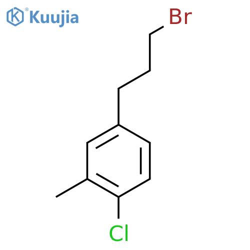 4-(3-bromopropyl)-1-chloro-2-methylbenzene structure