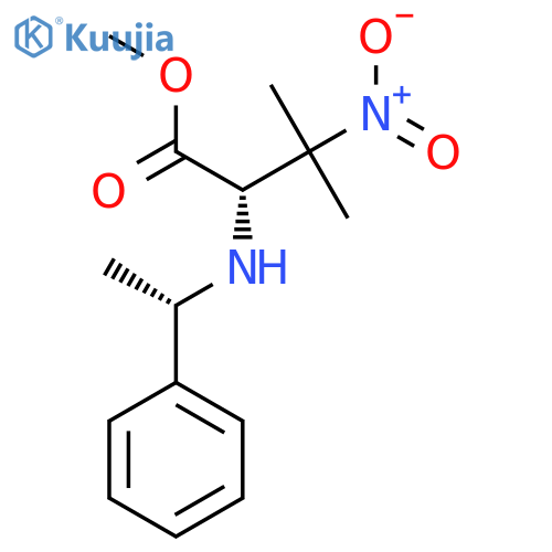 methyl 3-methyl-3-nitro-2-{[(1S)-1-phenylethyl]amino}butanoate structure
