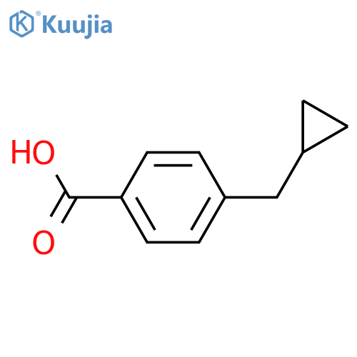 4-(cyclopropylmethyl)benzoic acid structure