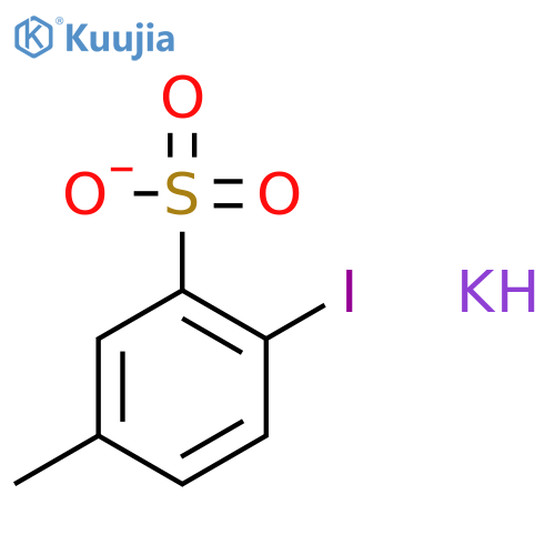 2-Iodo-5-methylbenzenesulfonate potassium structure