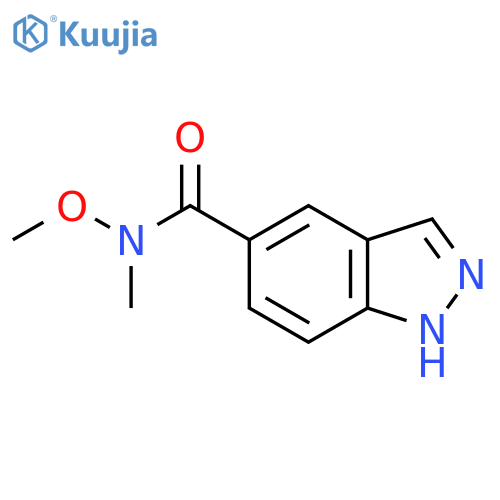 N-Methoxy-N-methyl-1H-indazole-5-carboxamide structure