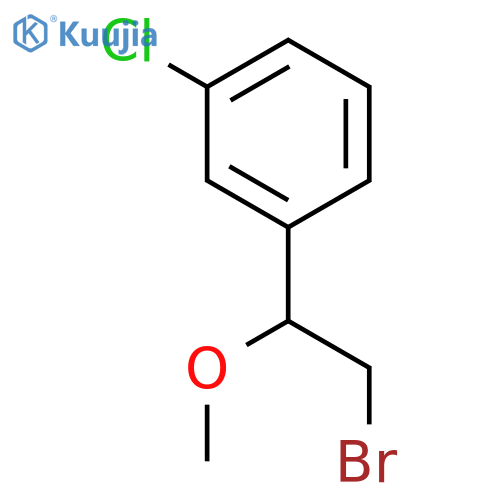 1-(2-bromo-1-methoxyethyl)-3-chlorobenzene structure