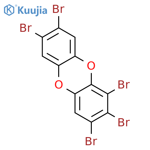 1,2,3,7,8-Pentabromodibenzo-p-dioxin structure