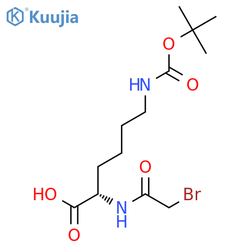 L-LYSINE, N2-(BROMOACETYL)-N6-[(1,1-DIMETHYLETHOXY)CARBONYL]- structure
