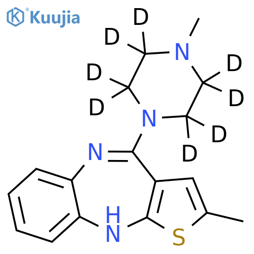 Olanzapine-d8 structure