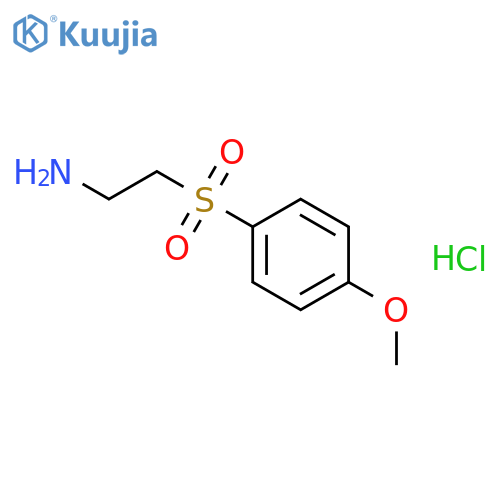 2-(4-methoxybenzenesulfonyl)ethan-1-amine hydrochloride structure