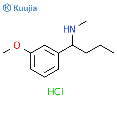 [1-(3-methoxyphenyl)butyl](methyl)amine hydrochloride structure