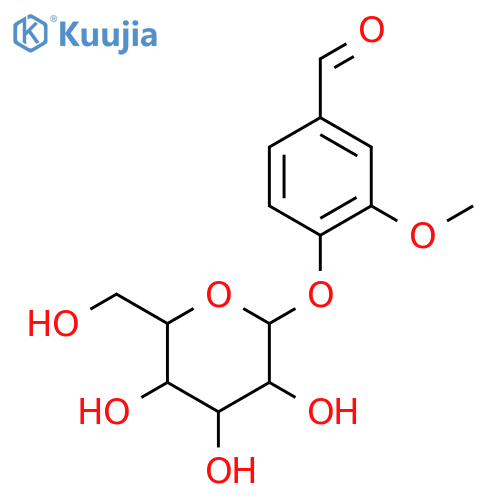 3-Methoxy-4-[3,4,5-trihydroxy-6-(hydroxymethyl)oxan-2-yl]oxybenzaldehyde structure