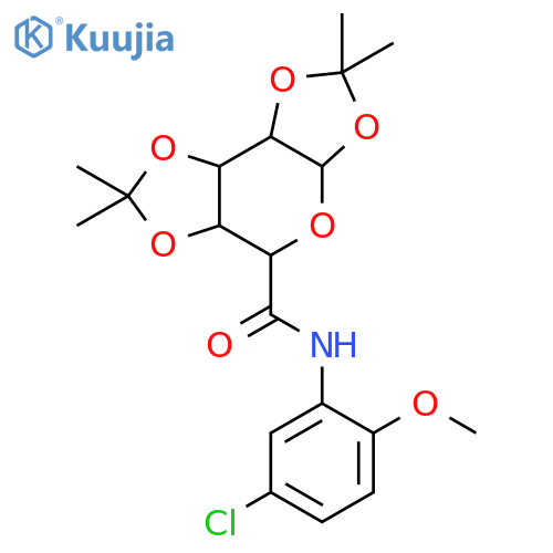 N-(5-chloro-2-methoxyphenyl)-4,4,11,11-tetramethyl-3,5,7,10,12-pentaoxatricyclo[7.3.0.0^{2,6}]dodecane-8-carboxamide structure