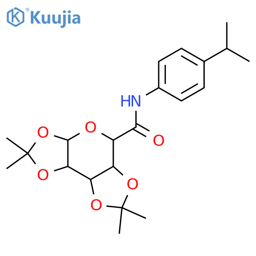 4,4,11,11-tetramethyl-N-[4-(propan-2-yl)phenyl]-3,5,7,10,12-pentaoxatricyclo[7.3.0.0^{2,6}]dodecane-8-carboxamide structure