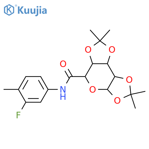 N-(3-fluoro-4-methylphenyl)-4,4,11,11-tetramethyl-3,5,7,10,12-pentaoxatricyclo[7.3.0.0^{2,6}]dodecane-8-carboxamide structure