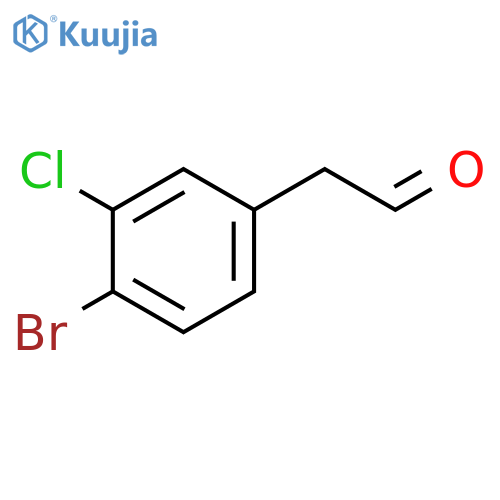 2-(4-bromo-3-chlorophenyl)acetaldehyde structure