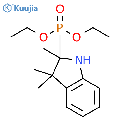 Phosphonic acid, (2,3-dihydro-2,3,3-trimethyl-1H-indol-2-yl)-, diethylester structure