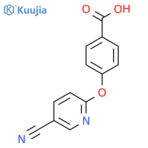 4-(5-Cyanopyridin-2-yl)oxybenzoic Acid structure