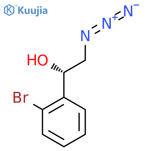 (1S)-2-azido-1-(2-bromophenyl)ethan-1-ol structure
