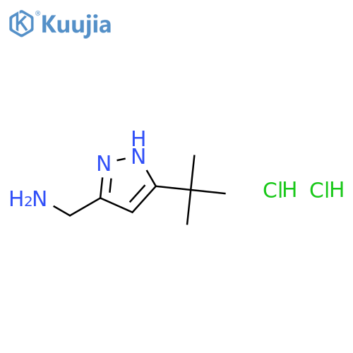 (5-tert-Butyl-1H-pyrazol-3-yl)methylamine Dihydrochloride structure