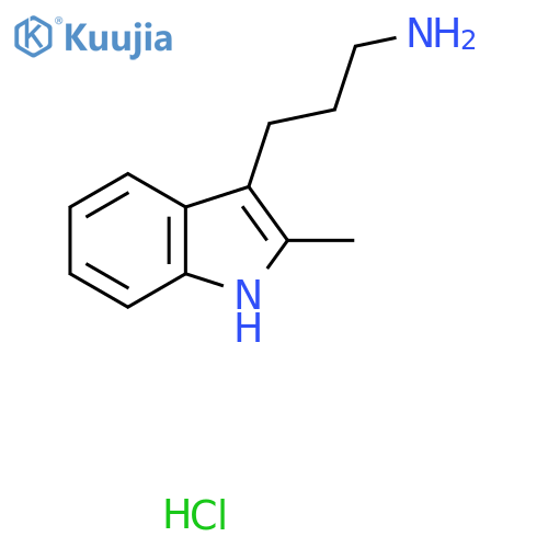 3-(2-Methyl-1H-indol-3-yl)propan-1-amine hydrochloride structure