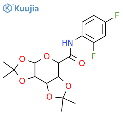 N-(2,4-difluorophenyl)-4,4,11,11-tetramethyl-3,5,7,10,12-pentaoxatricyclo7.3.0.0^{2,6}dodecane-8-carboxamide structure