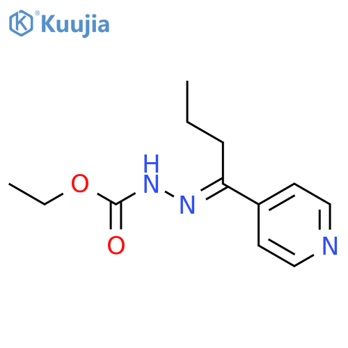 HYDRAZINECARBOXYLIC ACID, [1-(4-PYRIDINYL)BUTYLIDENE]-, ETHYL ESTER structure