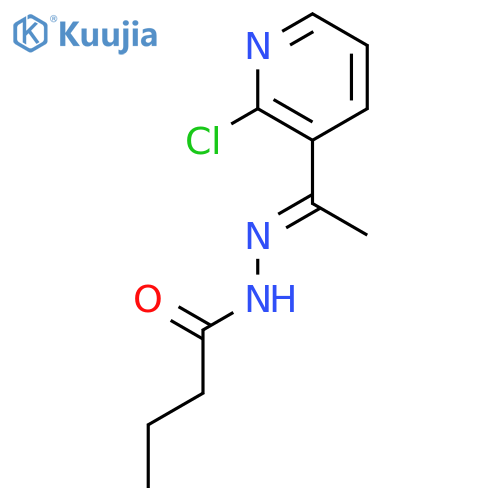 Butanoic acid, [1-(2-chloro-3-pyridinyl)ethylidene]hydrazide structure