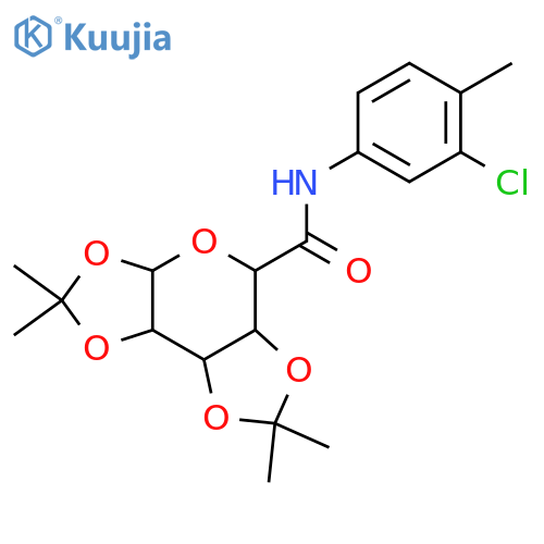 N-(3-chloro-4-methylphenyl)-4,4,11,11-tetramethyl-3,5,7,10,12-pentaoxatricyclo[7.3.0.0^{2,6}]dodecane-8-carboxamide structure
