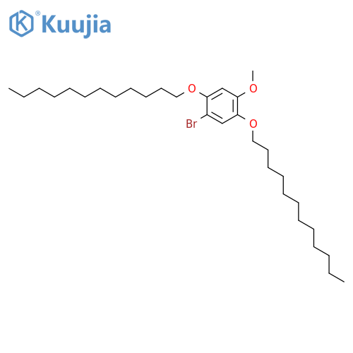 Benzene, 1-bromo-2,5-bis(dodecyloxy)-4-methoxy- structure