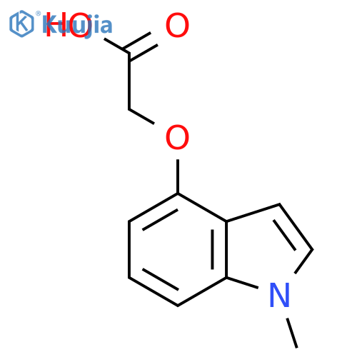 2-(1-methyl-1H-indol-4-yl)oxyacetic acid structure