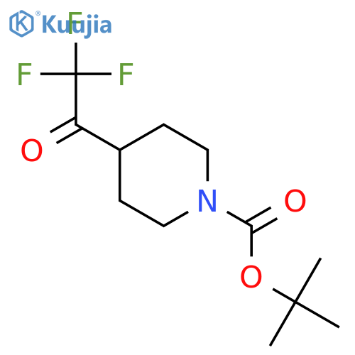 tert-Butyl 4-(2,2,2-trifluoroacetyl)piperidine-1-carboxylate structure