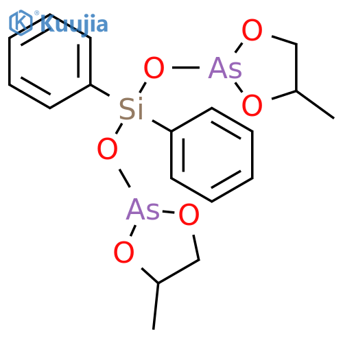 1,3,2-Dioxarsolane, 2,2'-[(diphenylsilylene)bis(oxy)]bis[4-methyl- structure