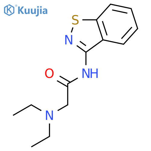 N-(1,2-benzothiazol-3-yl)-2-(diethylamino)acetamide structure