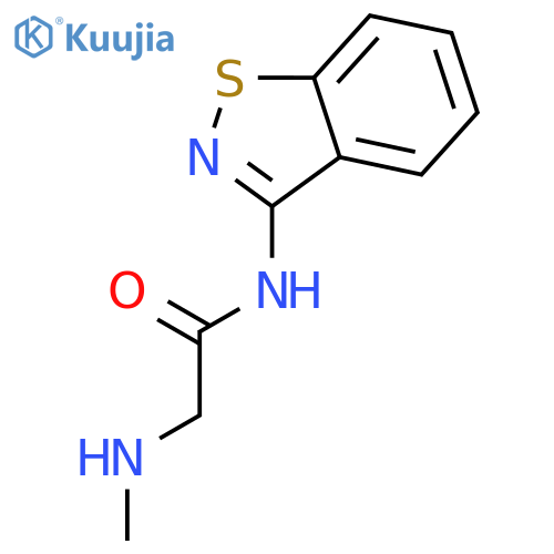 Acetamide, N-1,2-benzisothiazol-3-yl-2-(methylamino)- structure