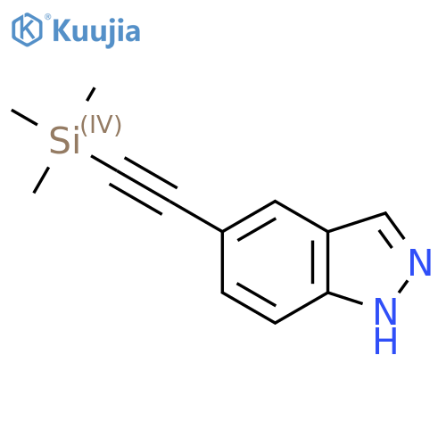 5-(2-(Trimethylsilyl)ethynyl)-1H-indazole structure