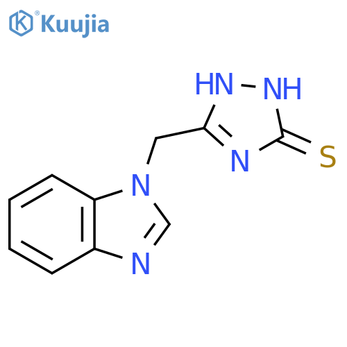 5-(1H-Benzimidazol-1-ylmethyl)-4H-1,2,4-triazole-3-thiol structure