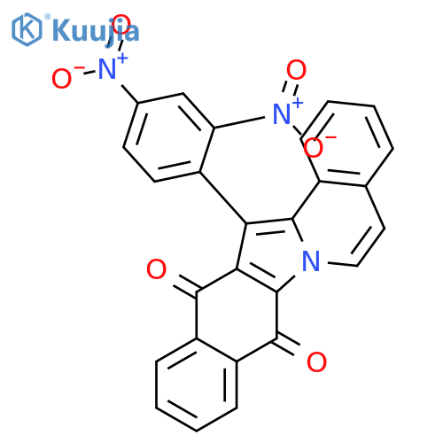 Benz[5,6]indolo[2,1-a]isoquinoline-8,13-dione, 14-(2,4-dinitrophenyl)- structure