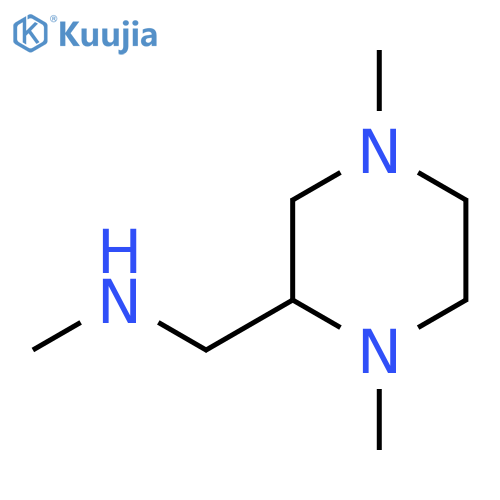 (1,4-dimethylpiperazin-2-yl)methyl(methyl)amine structure