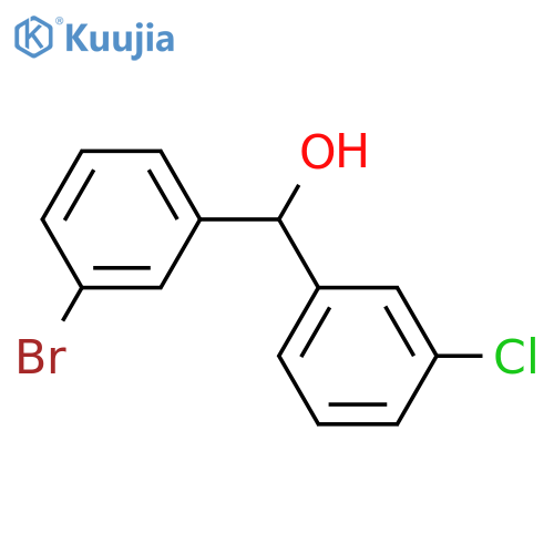 (3-bromophenyl)-(3-chlorophenyl)methanol structure