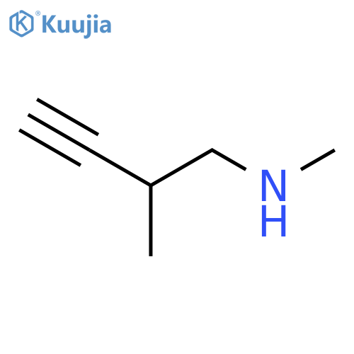 Methyl(2-methylbut-3-YN-1-YL)amine structure
