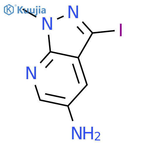 3-iodo-1-methyl-1H-pyrazolo[3,4-b]pyridin-5-amine structure