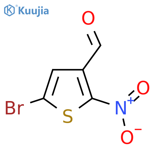 5-bromo-2-nitrothiophene-3-carbaldehyde structure