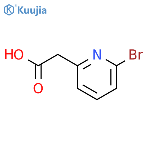 2-(6-bromo-2-pyridyl)acetic acid structure