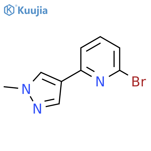 2-Bromo-6-(1-methyl-1H-pyrazol-4-yl)pyridine structure