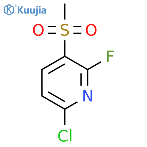 6-Chloro-2-fluoro-3-(methylsulfonyl)pyridine structure