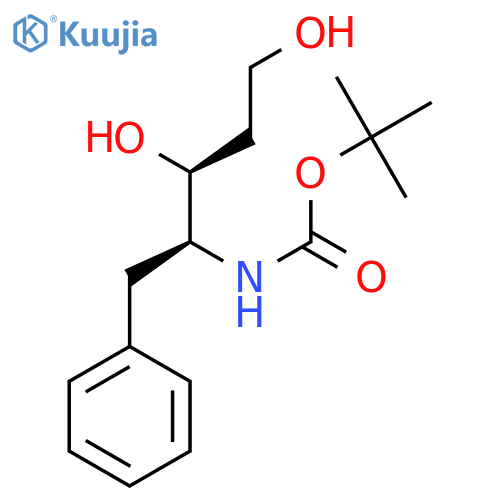 N-(tert-Butyloxycarbonyl)-4(S)-amino-3(S)-hydroxy-5-phenylpentanol structure